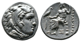 (Silver, 4.26g 17mm)
Kıng of macedon alexander III .
Herakles head with skin of a lion to the right.
Rev: enthroned Zeus left.