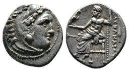 (Silver, 4.26g 17mm)
Kıng of macedon alexander III .
Herakles head with skin of a lion to the right.
Rev: enthroned Zeus left.