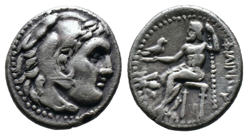 (Silver, 4.20g 16mm)
Kıng of macedon alexander III .
Herakles head with skin o...