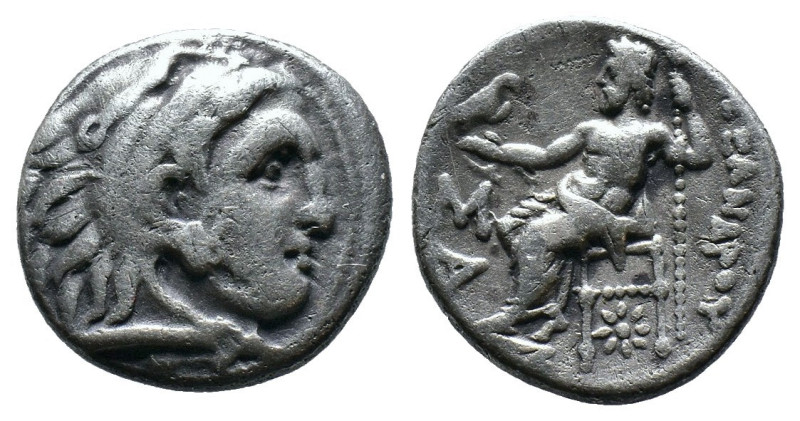 (Silver, 4.06g 16mm)
Kıng of macedon alexander III .
Herakles head with skin o...