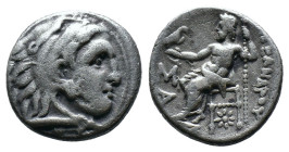 (Silver, 4.06g 16mm)
Kıng of macedon alexander III .
Herakles head with skin of a lion to the right.
Rev: enthroned Zeus left.