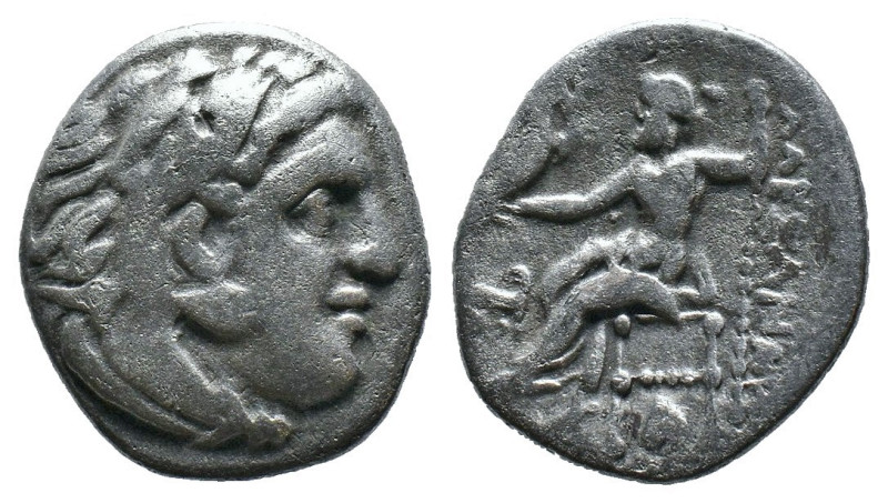 (Silver, 3.92g 17mm)
Kıng of macedon alexander III .
Herakles head with skin o...