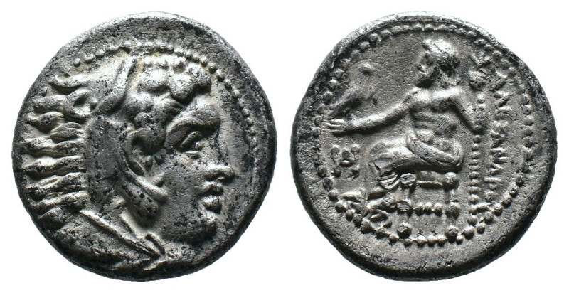(Silver, 4.16g 17mm)
Kıng of macedon alexander III .
Herakles head with skin o...