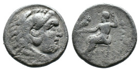 (Silver, 4.12g 17mm)
Kıng of macedon alexander III .
Herakles head with skin of a lion to the right.
Rev: enthroned Zeus left.