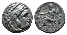 (Silver, 4.15g 16mm)
Kıng of macedon alexander III .
Herakles head with skin of a lion to the right.
Rev: enthroned Zeus left.