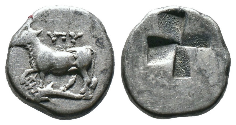 (Silver, 3.74g 15mm)

THRACE, Byzantion AR Drachm, c. 387/6-340 BC

Obv: ΠΥ,...