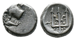 (Silver, 1.80g 10mm)

THRACE. Byzantion. Circa 387/6-340 BC. Hemidrachm