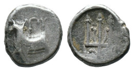 (Silver, 1.80g 12mm)

THRACE. Byzantion. Circa 387/6-340 BC. Hemidrachm