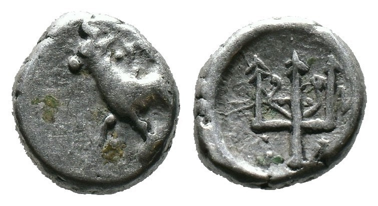(Silver, 1.82g 11mm)

THRACE. Byzantion. Circa 387/6-340 BC. Hemidrachm