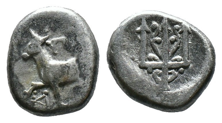 (Silver, 1.87g 12mm)

THRACE. Byzantion. Circa 387/6-340 BC. Hemidrachm
