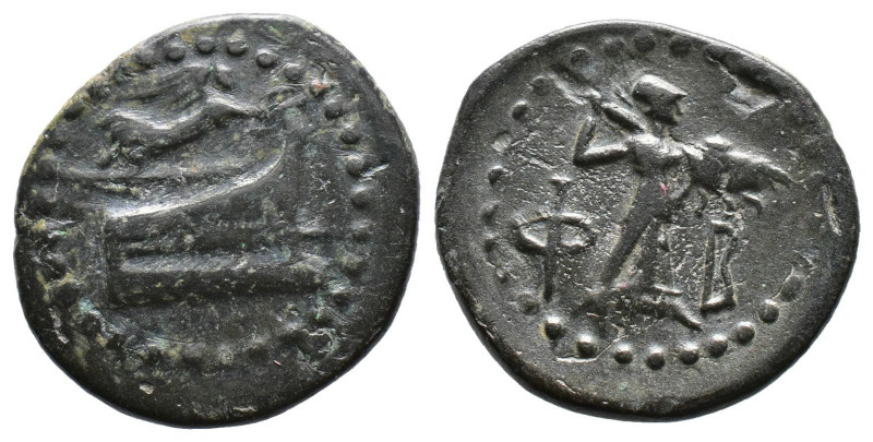 (Bronze, 4.73g 21mm)

LYCIA. Phaselis. Ae (Circa 221-190 BC).

Prow right; a...