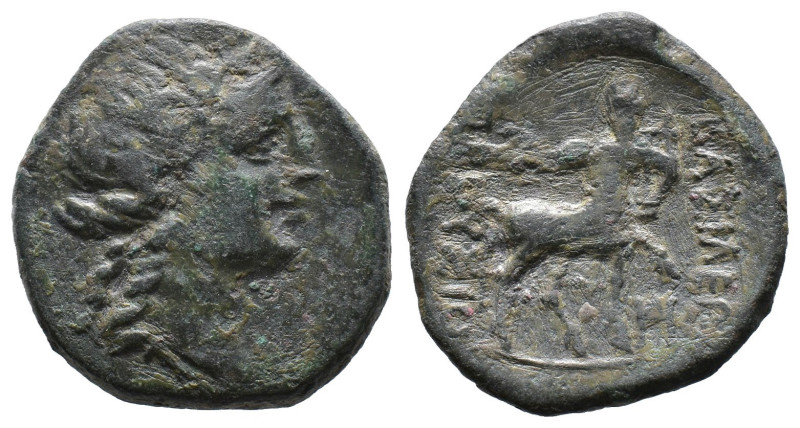 (Bronze, 6.24g 21mm)

KINGS OF BITHYNIA.

Prusias II Kynegos.

Nikomedeia ...