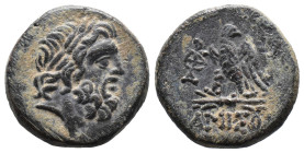 (Bronze, 8.22g 20mm)

PONTOS. Amisos.

Time of Mithradates VI Eupator, circa 100-85 BC. AE

Laureate head of Zeus to right.

Rev. AMIΣOY Eagle...