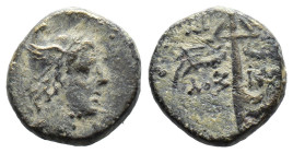 (Bronze, 3.11g 14mm)

PONTUS, Amisos.

Circa 85-65 BC. Æ