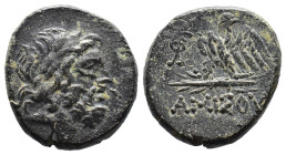 (Bronze, 7.76g 20mm)

PONTOS,Amisos.

Time of Mithradates VI Eupator, circa 100-85 BC. AE

Laureate head of Zeus to right.

Rev. AMIΣOY Eagle ...