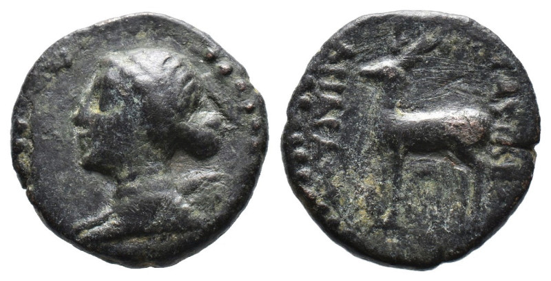 (Bronze, 3.15g 16mm)

KINGS OF CAPPADOCIA.

Time of Ariarathes IV to Ariarat...