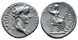 (Silver, 3.52g 18mm)Tiberius AD 14-37. Lugdunum
Denar AR