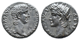 (Silver, 3.53g 16mm)

Germanicus, with Divus Augustus, AR Drachm.

Struck under Gaius, Caesarea in Cappadocia, AD 37-38.

GERMANICVS CAES TI AVG...