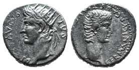(Silver, 3.68g 17mm)

Germanicus, with Divus Augustus, AR Drachm.

Struck under Gaius, Caesarea in Cappadocia, AD 37-38.

GERMANICVS CAES TI AVG...