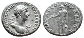 (Silver, 3.46g 19mm)

Trajan denarius. PMTRP COS VI PP