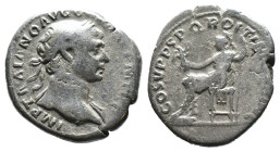 (Silver, 3.00g 19mm)

Trajan; 98-117 AD, Rome, c. 108-9 AD, Denarius
