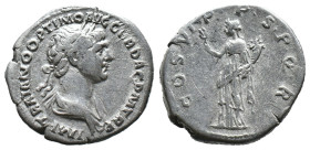 (Silver, 3.23g 20mm)

Trajan; 98-117 AD, Rome, c. 106-7 AD, Denarius,