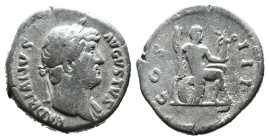 (Silver, 3.25g 18mm)

Hadrian (AD 117-138) AR denarius. Rome,