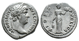 (Silver, 3.14g 17mm)

Hadrian (AD 117-138) AR denarius.
