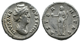 (Silver, 2.84g 17mm)

Diva Faustina I (died AD 140/1) AR denarius.