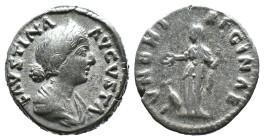 (Silver, 3.55g 17mm)

Faustina Junior Augusta

AD 147-175  AR Denarius