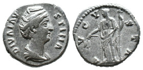(Silver, 3.69g 16mm)

Diva Faustina I

(Died AD 140/1) AR denarius