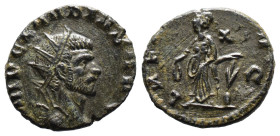 (Bronze, 2.64g 17mm)

Claudius II Gothicus (268-270 AD).