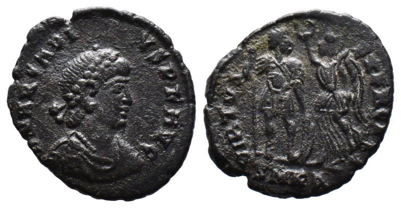 (Bronze, 2.33g 17mm)

Arcadius, 383-408. Follis