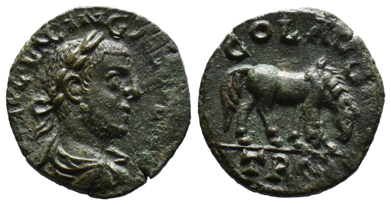 (Bronze, 4.63g 20mm)

Gallienus, 253-268
Æs, Alexandria Troas