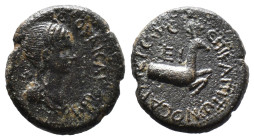 (Bronze, 3.08g 16mm)

LYDIA, Hierocaesaraea, Pseudo-autonomous.

Time of Nero (54-68) AE