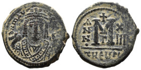 (Bronze, 11.86g 28mm)

Maurice Tiberius AD 582-602. Theoupolis (Antioch) Follis Æ