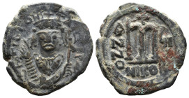 (Bronze, 13.18g 29mm)

Byzantine Tiberius II Constantine AD 578-582