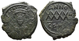 (Bronze, 11.36g 33mm)

Byzantine Phocas Follis. 602-610 AD