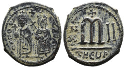 (Bronze, 10.01g 27mm)

PHOCAS and LEONTIA Æ 40 Nummi