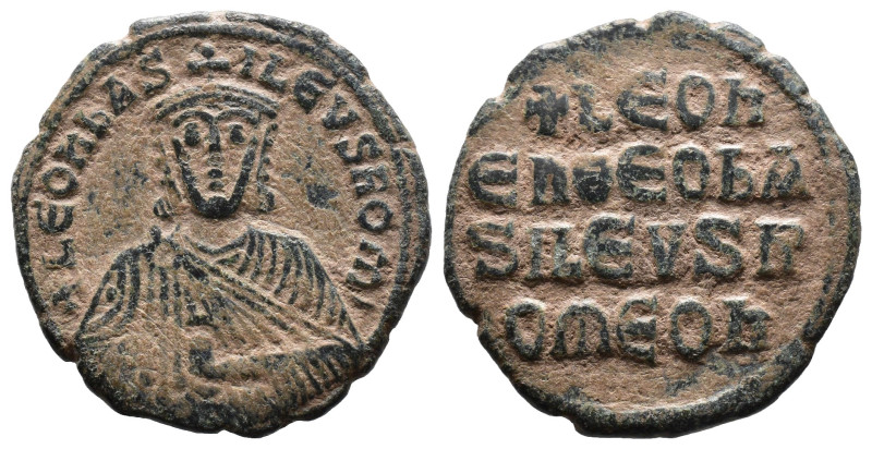 (Bronze, 8.01g 26mm)

Leo VI. Follis. 886-912  Constantinople.