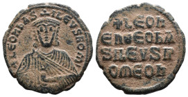 (Bronze, 8.01g 26mm)

Leo VI. Follis. 886-912  Constantinople.