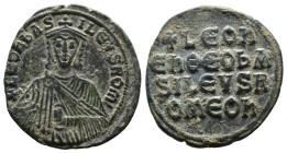 (Bronze, 6.44g 25mm)

Leo VI. Follis. 886-912 Constantinople.