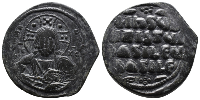 (Bronze, 15.44g 33mm)

Basil II, Anonymous A2. Follis;Constantinople, Under Ba...