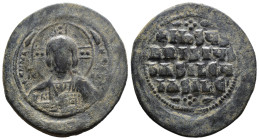 (Bronze, 17.79g 36mm)

Byzantine….Anonymous Follis.

Time of Basil II & Constantine VIII, (976-1025.AD) AE Follis