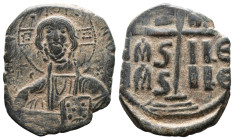 (Bronze, 9.36g 30mm)

BYZANTINE EMPIRE.

Time of Romanus III Argyrus. 1028-1034. Æ follis