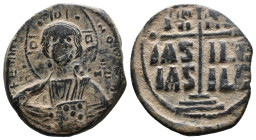 (Bronze, 9.33g 28mm)

BYZANTINE EMPIRE.

Time of Romanus III Argyrus. 1028-1034. Æ follis