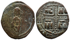 (Bronze, 12.73g 32mm)

BYZANTINE EMPIRE.

Time of Michael IV. Circa 1034-1041, Crusades era. Æ follis