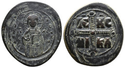 (Bronze, 12.23g 35mm)

BYZANTINE EMPIRE.

Time of Michael IV. Circa 1034-1041, Crusades era. Æ follis