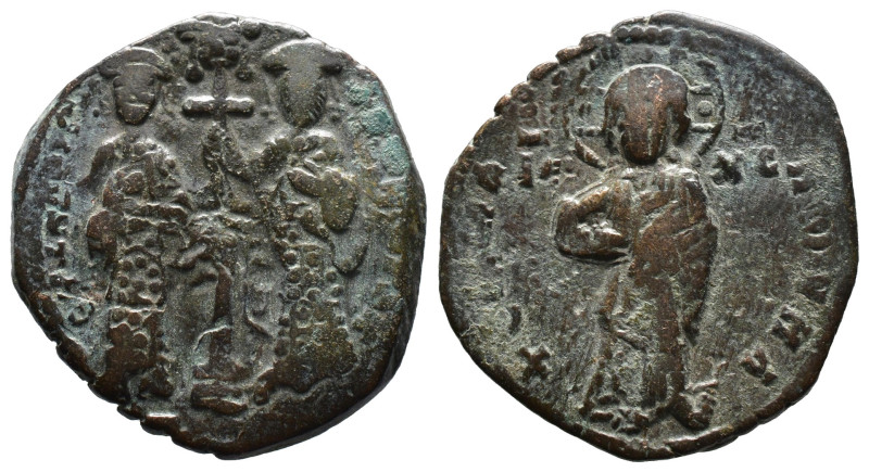 (Bronze, 8.46g 28mm)

BYZANTINE EMPIRE.

Constantine X. 1059-1067. Æ follis....