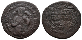 (Bronze, 10.50g 31mm)

ISLAMIC, Ayyubids. Mayyafariqin & Jabal Sinjar.

Al-Ashraf I Muzaffar al-Din Musa, AH 607-617 / AD 1210-1220. Dirham